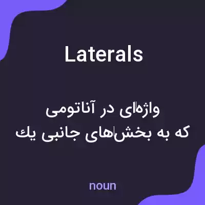 معنی laterals به فارسی معنی laterals به فارسی