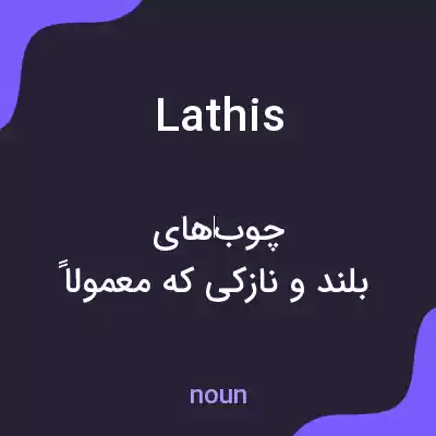 معنی lathis به فارسی معنی lathis به فارسی