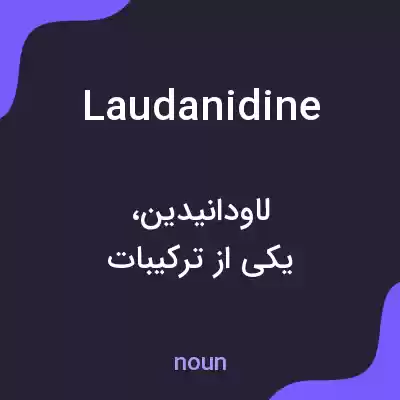 معنی laudanidine به فارسی معنی laudanidine به فارسی
