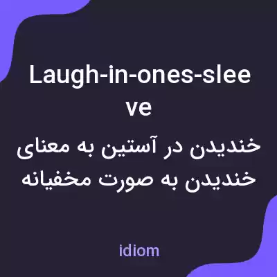 معنی laugh-in-ones-sleeve به فارسی معنی laugh-in-ones-sleeve به فارسی
