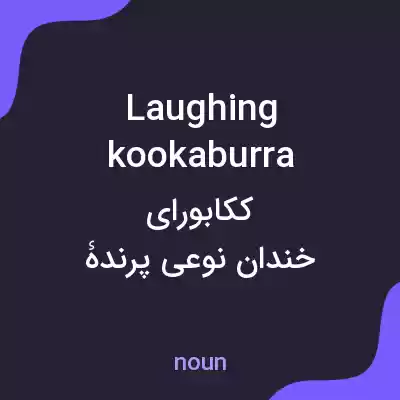 معنی laughing kookaburra به فارسی معنی laughing kookaburra به فارسی
