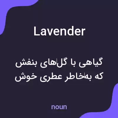 معنی lavender به فارسی معنی lavender به فارسی