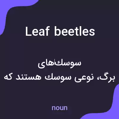 معنی leaf beetles به فارسی معنی leaf beetles به فارسی