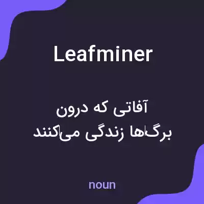 معنی leafminer به فارسی معنی leafminer به فارسی