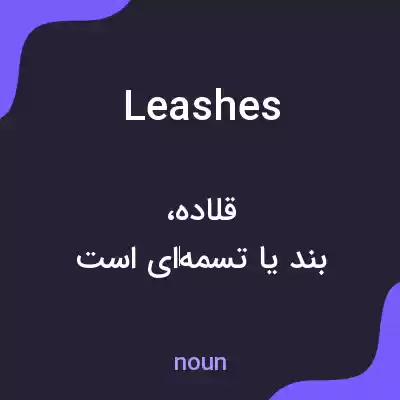 معنی leashes به فارسی معنی leashes به فارسی
