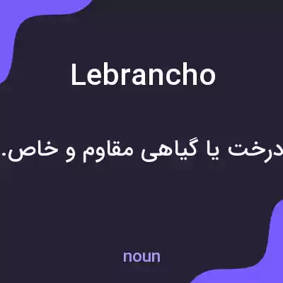 معنی lebrancho به فارسی معنی lebrancho به فارسی