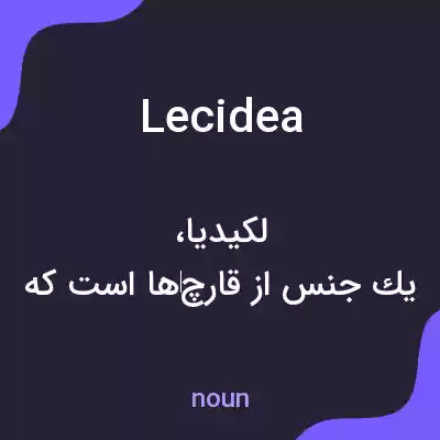 معنی lecidea به فارسی معنی lecidea به فارسی