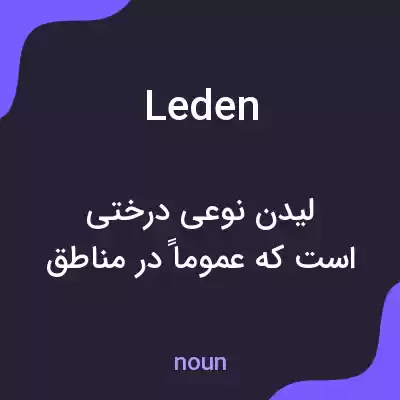 معنی leden به فارسی معنی leden به فارسی