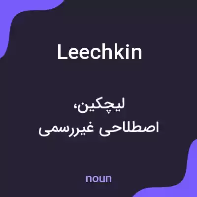 معنی leechkin به فارسی معنی leechkin به فارسی