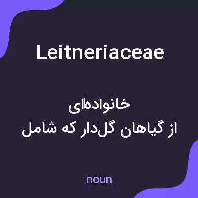 معنی leitneriaceae به فارسی معنی leitneriaceae به فارسی