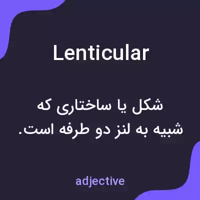 معنی lenticular به فارسی معنی lenticular به فارسی