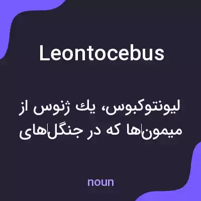 معنی leontocebus به فارسی معنی leontocebus به فارسی