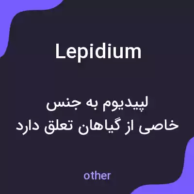 معنی lepidium به فارسی معنی lepidium به فارسی