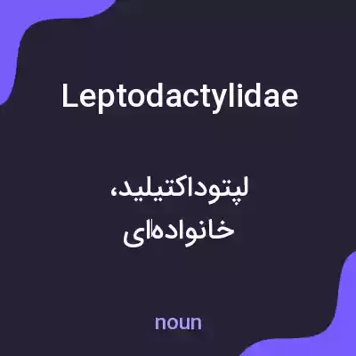 معنی leptodactylidae به فارسی معنی leptodactylidae به فارسی