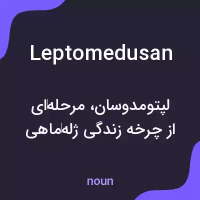 معنی leptomedusan به فارسی معنی leptomedusan به فارسی