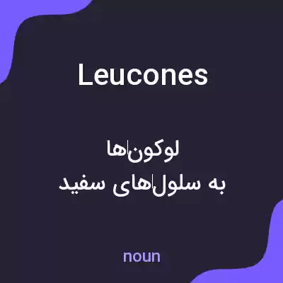 معنی leucones به فارسی معنی leucones به فارسی