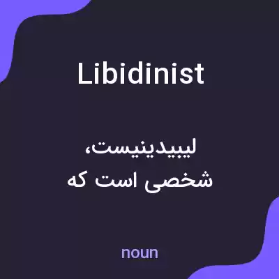 معنی libidinist به فارسی معنی libidinist به فارسی