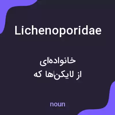معنی lichenoporidae به فارسی معنی lichenoporidae به فارسی
