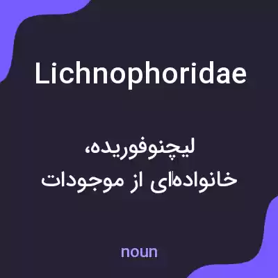 معنی lichnophoridae به فارسی معنی lichnophoridae به فارسی