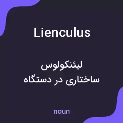 معنی lienculus به فارسی معنی lienculus به فارسی