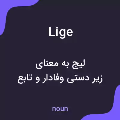 معنی lige به فارسی معنی lige به فارسی
