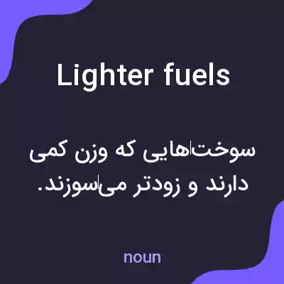 معنی lighter fuels به فارسی معنی lighter fuels به فارسی