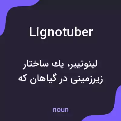 معنی lignotuber به فارسی معنی lignotuber به فارسی