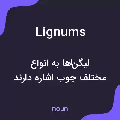 معنی lignums به فارسی معنی lignums به فارسی