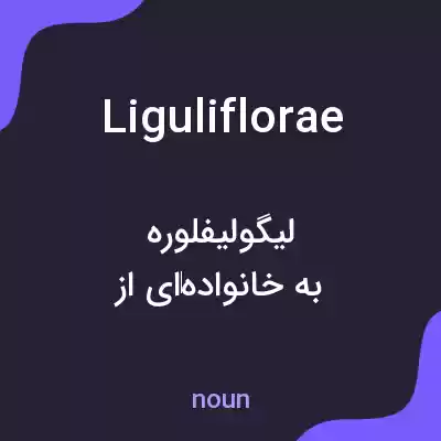 معنی liguliflorae به فارسی معنی liguliflorae به فارسی