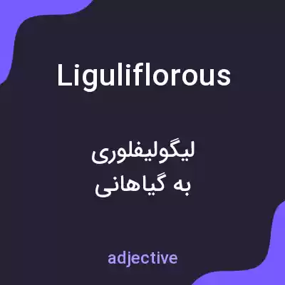 معنی liguliflorous به فارسی معنی liguliflorous به فارسی