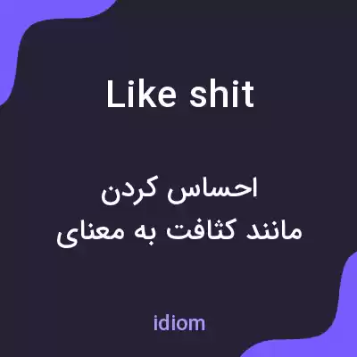 معنی like shit به فارسی معنی like shit به فارسی