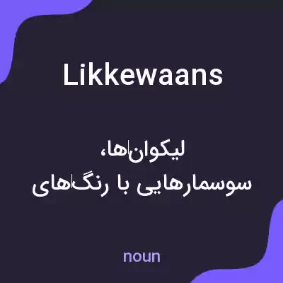 معنی likkewaans به فارسی معنی likkewaans به فارسی