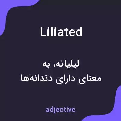 معنی liliated به فارسی معنی liliated به فارسی
