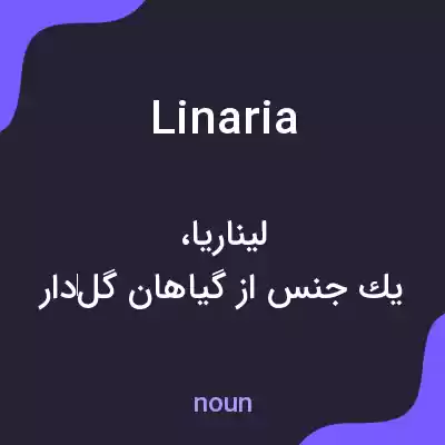 معنی linaria به فارسی معنی linaria به فارسی