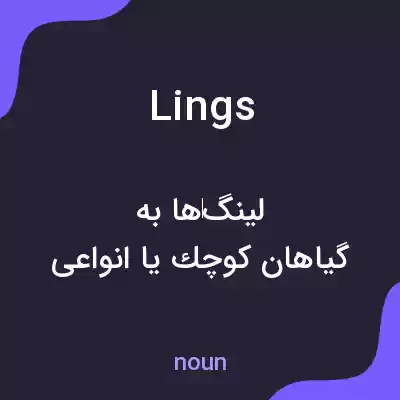 معنی lings به فارسی معنی lings به فارسی