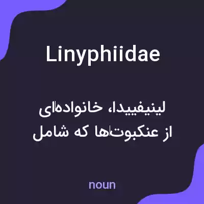 معنی linyphiidae به فارسی معنی linyphiidae به فارسی