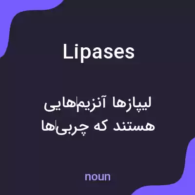 معنی lipases به فارسی معنی lipases به فارسی