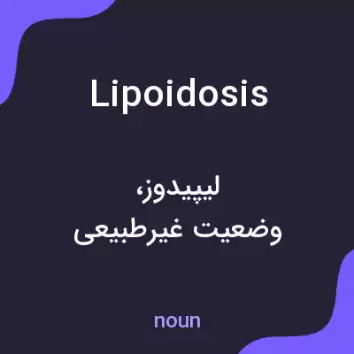 معنی lipoidosis به فارسی معنی lipoidosis به فارسی