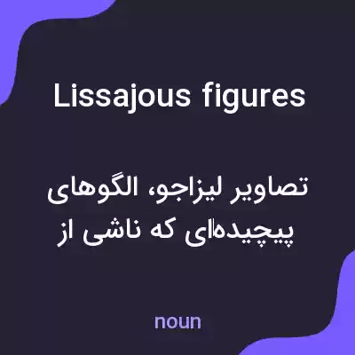 معنی lissajous figures به فارسی معنی lissajous figures به فارسی