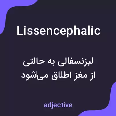 معنی lissencephalic به فارسی معنی lissencephalic به فارسی