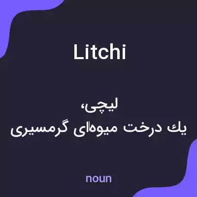 معنی litchi به فارسی معنی litchi به فارسی
