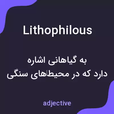 معنی lithophilous به فارسی معنی lithophilous به فارسی