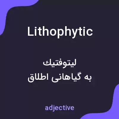 معنی lithophytic به فارسی معنی lithophytic به فارسی