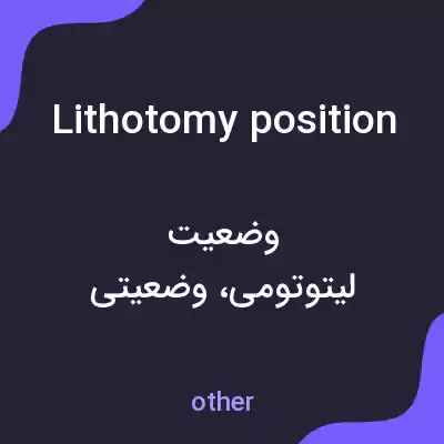 معنی lithotomy position به فارسی معنی lithotomy position به فارسی