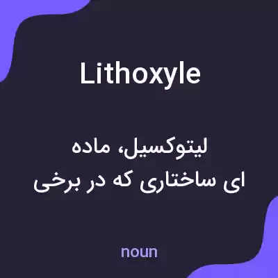 معنی lithoxyle به فارسی معنی lithoxyle به فارسی