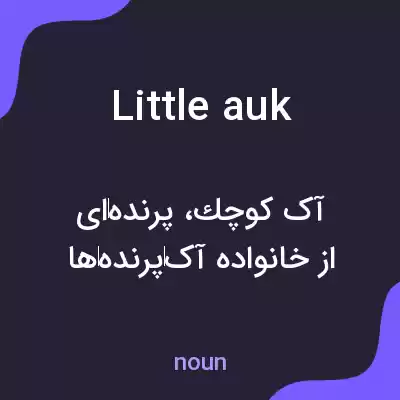 معنی little auk به فارسی معنی little auk به فارسی