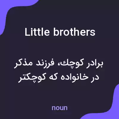 معنی little brothers به فارسی معنی little brothers به فارسی