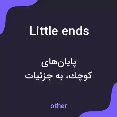 معنی little ends به فارسی معنی little ends به فارسی