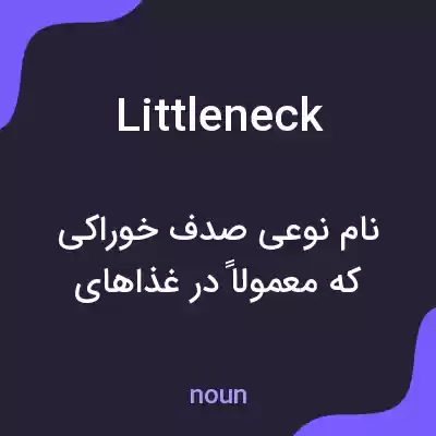 معنی littleneck به فارسی