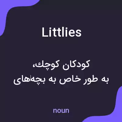 معنی littlies به فارسی معنی littlies به فارسی